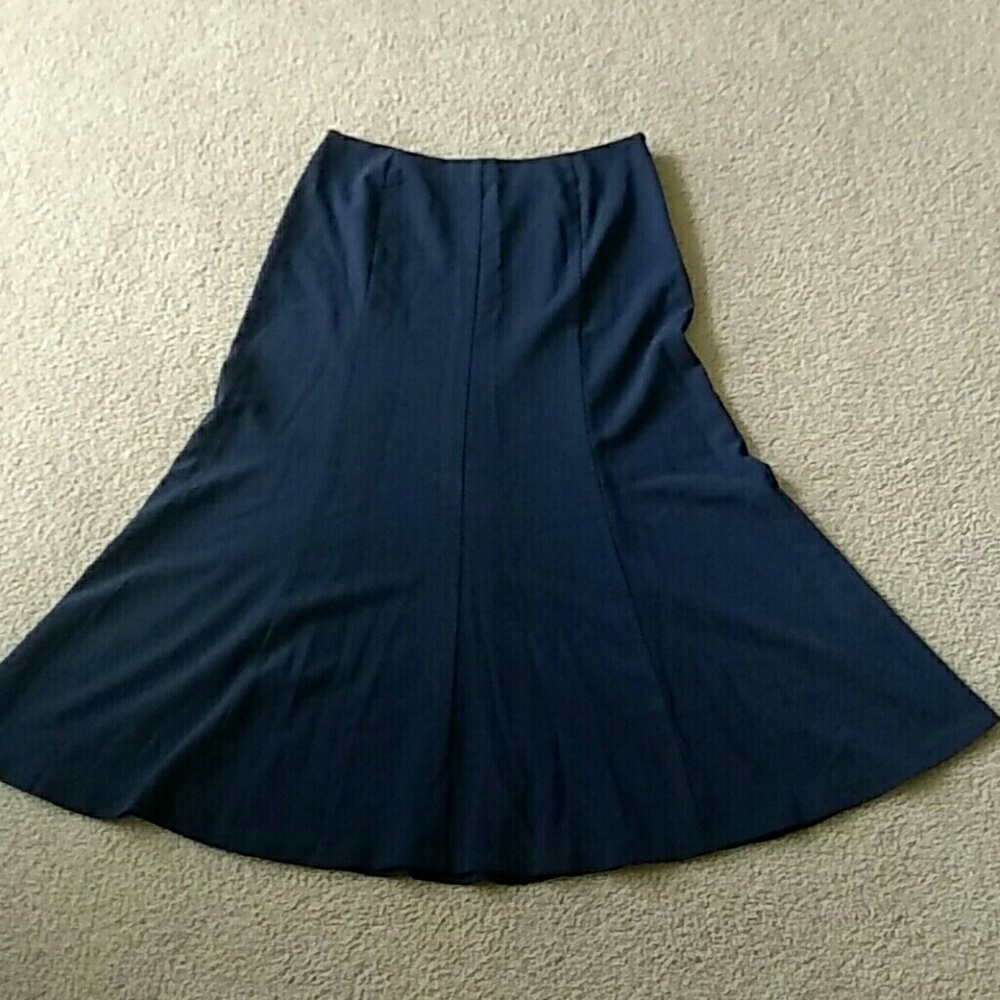 Kim Rogers navy blue skirt